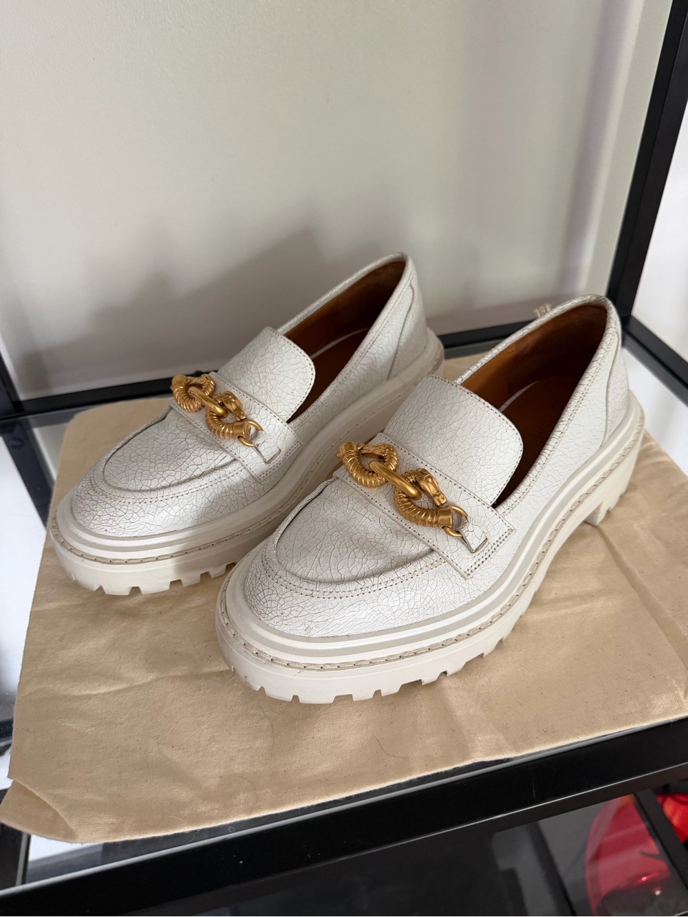Tory Burch Jessa Loafers with Horse-bit Chain